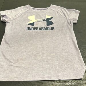 Under Armour Kids Light Purple Short Sleeve Tee